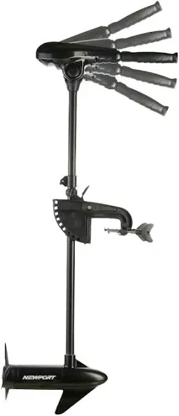 Newport X Series 55lb Thrust Transom Mounted Saltwater Electric Trolling Motor w/LED Battery Indicator