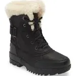 SOREL TIVOLI IV PARC WATERPROOF WOMEN&#x27;S BOOTS - BLACK, SEA SALT - SIZE 11