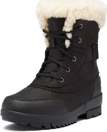 NEW Sorel Tivoli IV Parc Waterproof Boots Black Sea Salt Women&#039;s 5.5