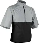 Sun Mountain Monsoon Short Sleeve Rain Pullover Platinum/Black M