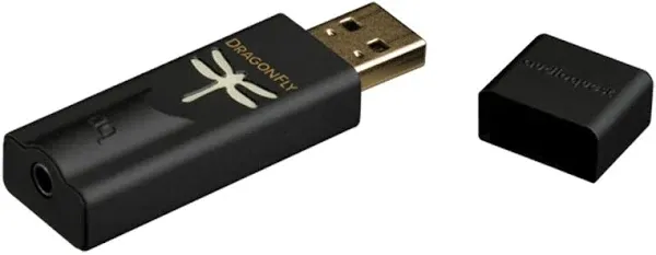 AudioQuest Dragonfly 1.2 USB DAC Digital Audio Converter in Original Box | Reverb