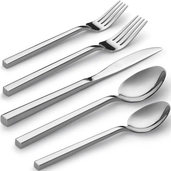 Cube 20-Piece Forged Stainless Steel Flatware Set