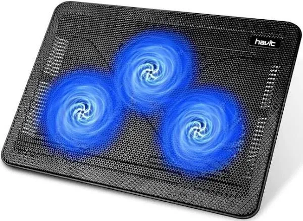 HAVIT HV-F2056 15.6"-17" Laptop Cooler Cooling Pad - Portable USB Powered (3 Fans)