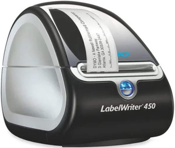 Dymo LabelWriter 450 Duo Label Maker, Black, Silver