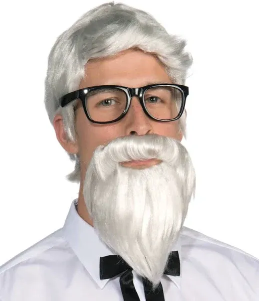 Southern Colonel Beard & Wig