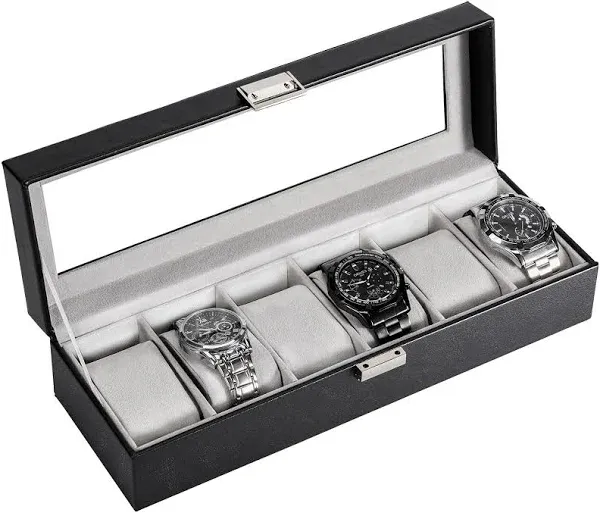 ProCase Men's 6 Slot Watch Box