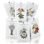 MYARO 12 Packs Scented Sachets for Drawer and Closet, Long-Lasting Sachets Bags Home Fragrance Sachet 6 Scents Option- Lavender, Rose, Jasmine,