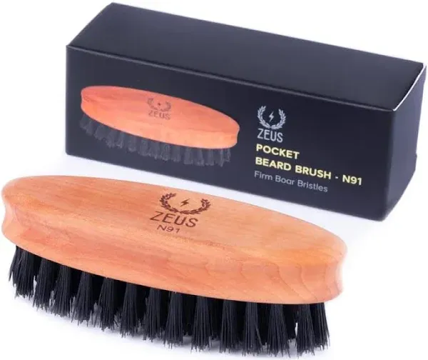 Zeus Pocket Beard Brush