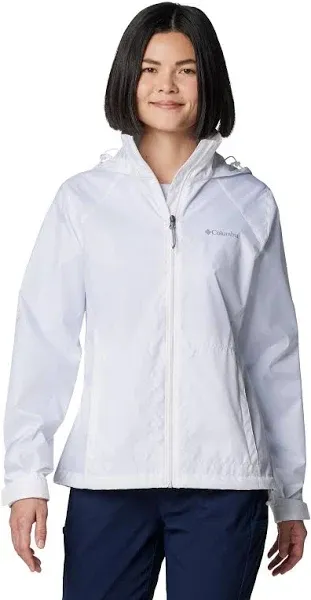 Columbia Switchback Hooded Packable Jacket white