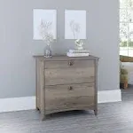 Scranton &amp; Co Furniture Salinas 2 Drawer File Cabinet in Driftwood Gray