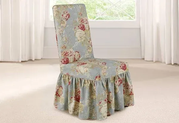 SureFit Ballad Bouquet by Waverly Slipcover (Blush, Dining Chair)