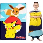 Franco Kids Bedding Super Soft Plush Micro Raschel Blanket, 62 in x 90 in, Pokemon