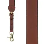 Nocona HDX Gallus Smooth Leather Suspenders - Brown