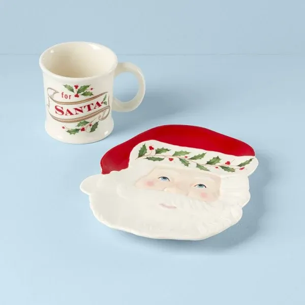 Lenox Holiday 2-Piece Cookies for Santa Set