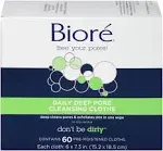 Biore Daily Deep Pore Cleansing Cloths 60 Count