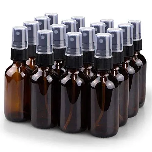 Spray Bottle, 2 oz Fine Mist Glass Spray Bottles, Little Refillable Liquid Co...