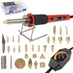 29Piece Wood Burning Kit with Tips and Case 25W Adjustable Temperature Tool