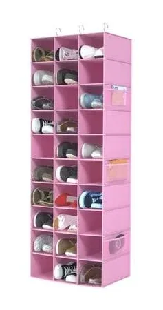 Coastal Rose Hanging Shoe Organizer