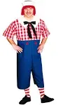 Morris Costumes Men's Raggedy Andy Costume, Blue/Red/Black, OS