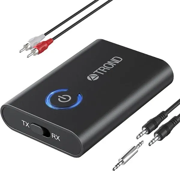 TROND Bluetooth 5.2 Transmitter Receiver, 2-in-1 Bluetooth Adapter for TV to Airpods or Wireless Headphones