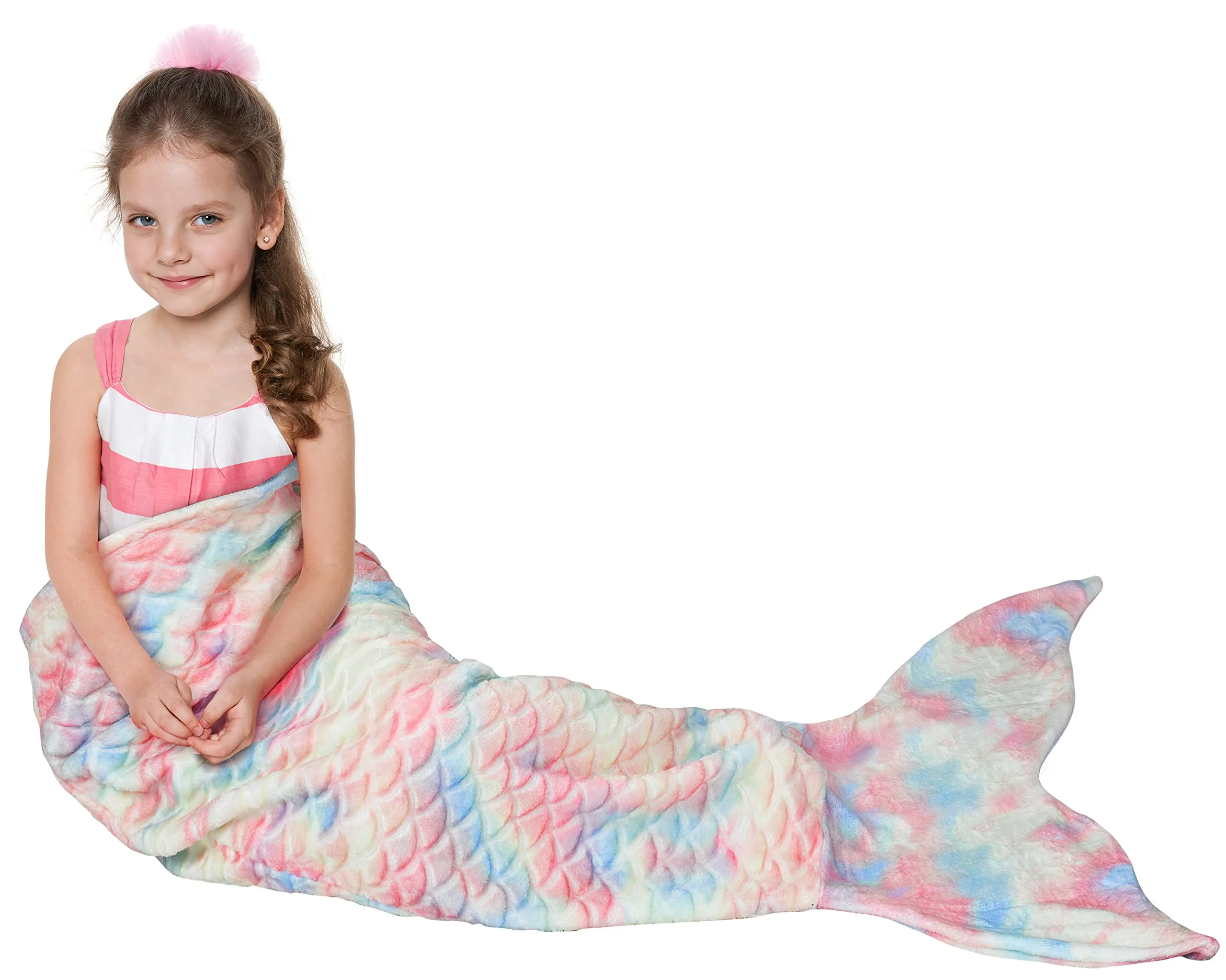 Catalonia Kids Mermaid Tail Blanket