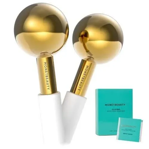 MonétBeauty Stainless Steel Ice Globes for Facials, Durable Cryo Globes Instantly Reduce Puffiness, Tighten Pores and Sinus Relief