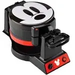 Disney Mickey Mouse Double Flip Mini Mickey Waffle Maker Black, R…