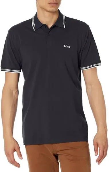 BOSS Men's Paul Modern Essential Polo