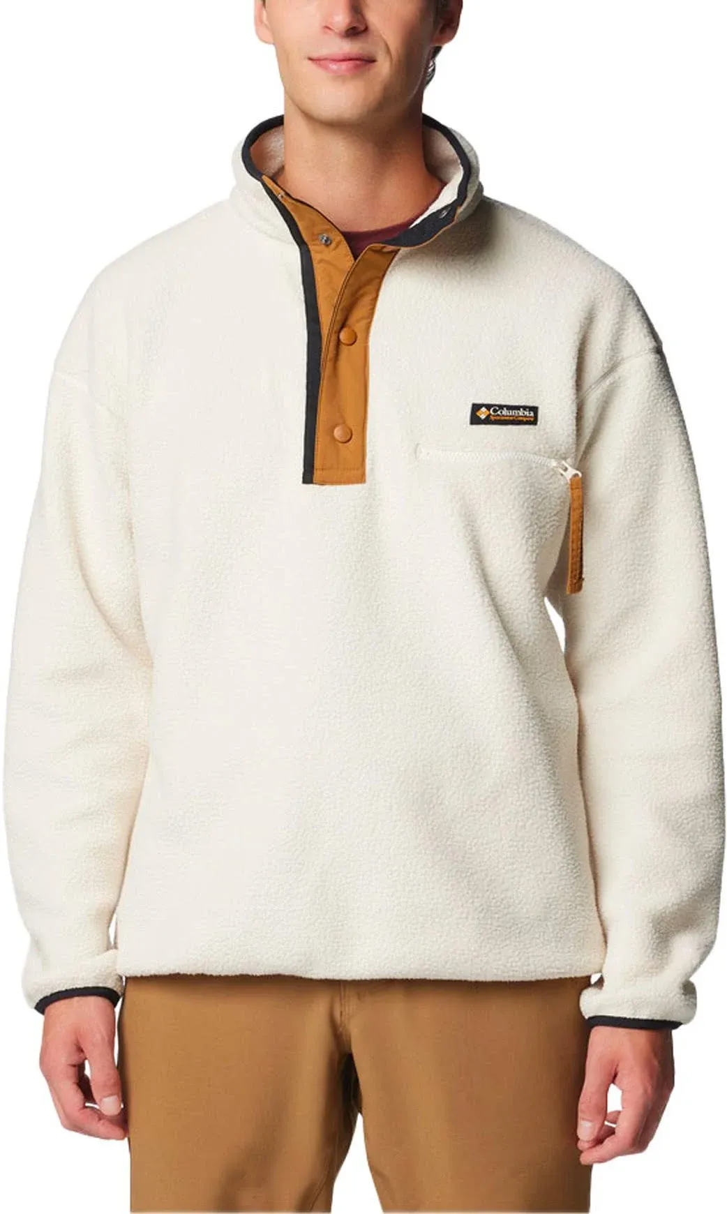 Columbia - Helvetia II Half Snap Fleece Chalk - S - polar