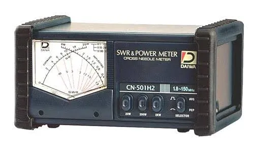 Daiwa CN-501H2  Higher Power SWR/Power Meter, 1.8-150 MHz, 20/200/2000W Lighted