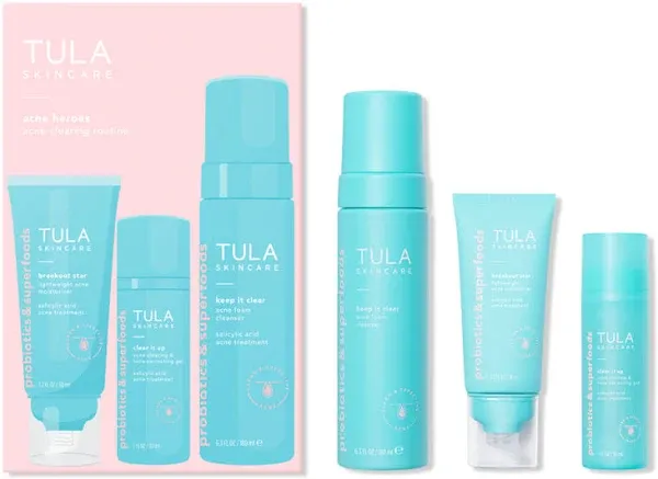 TULA Skin Care Acne Heroes Acne Clearing Routine