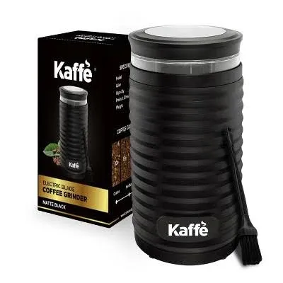 Kaffe Electric Coffee Bean Grinder w/Cleaning Brush Easy On/Off