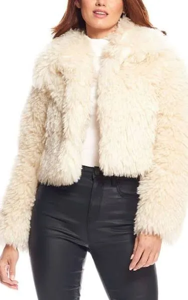 Donna Salyers Snowdrift Faux Fur Jacket