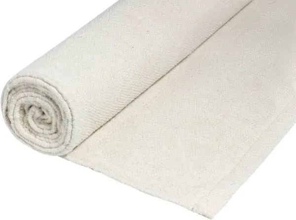 Handmade Organic Cotton Yoga Mat Natural Yoga Mat - Yoga Rug - Exercise, Workout, & Fitness Rug Made of 100% Cotton - Woven Material - Absorbent & Washable - 78" x 27"