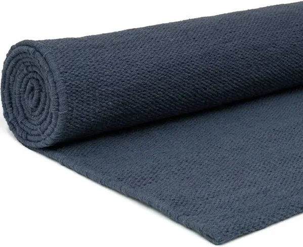 Handmade Organic Cotton Yoga Mat Natural Yoga Mat - Yoga Rug - Exercise, Workout, & Fitness Rug Made of 100% Cotton - Woven Material - Absorbent & Washable - 78" x 27"