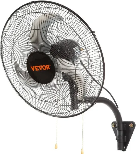 VEVOR 18in 20in Wall-Mount Fan & 24in 30in Wall-Mount Misting Fan 3-sp