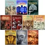 Usborne Beginners History 10 Books Set(Castles,Vikings,Romans,Celts,Anicent Greeks...)