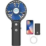 HandFan 2024 New Portable Handheld Fan 2 IN 1 Hand Fan 5200mAh Rechargeable B...