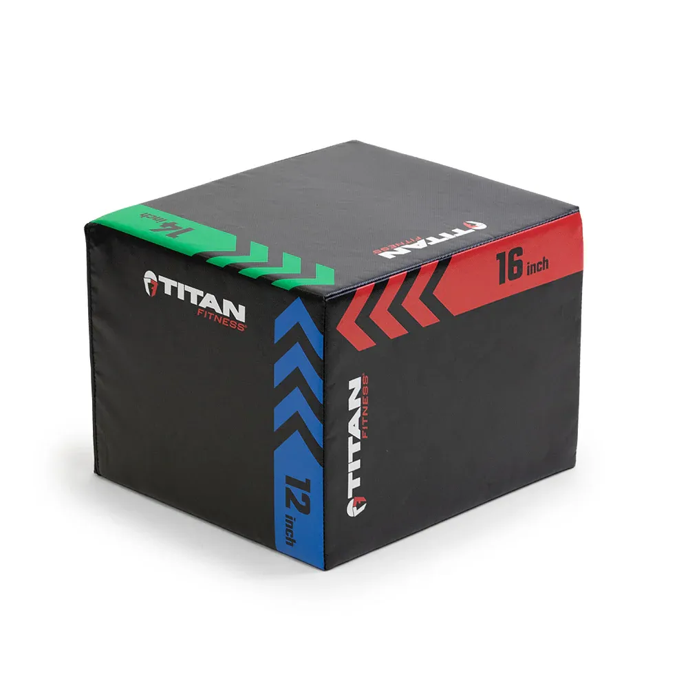 Titan Fitness 3-In-1 Heavy Foam Plyometric Box