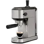 Compact Espresso Machine, Home Espresso Machine with Milk Frother, Stainless Ste