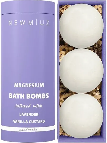 Magnesium Lavender Vanilla Moisturizing Bath Bomb