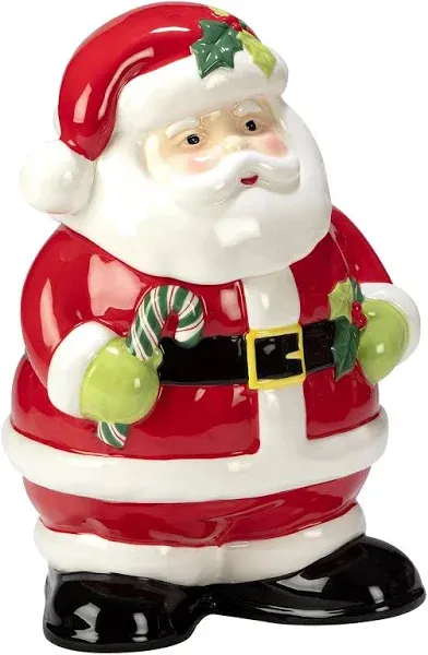 Certified International Holiday Magic Santa 3-D Cookie Jar