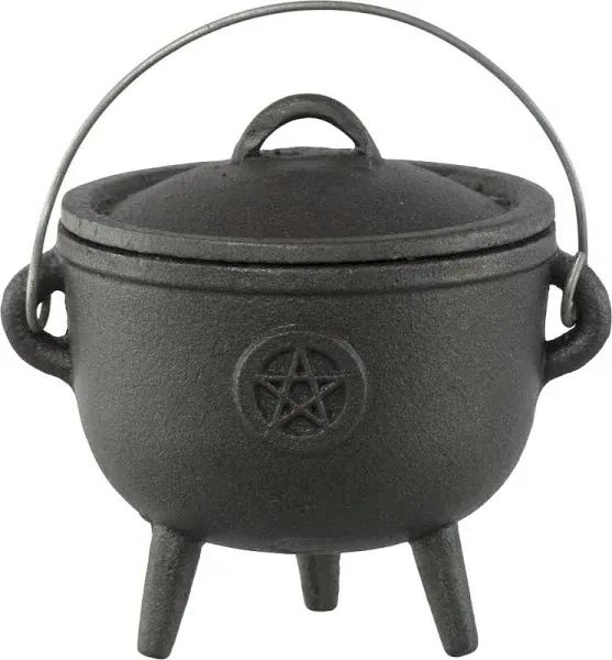 Kheops International Cast Iron Pentacle Cauldron