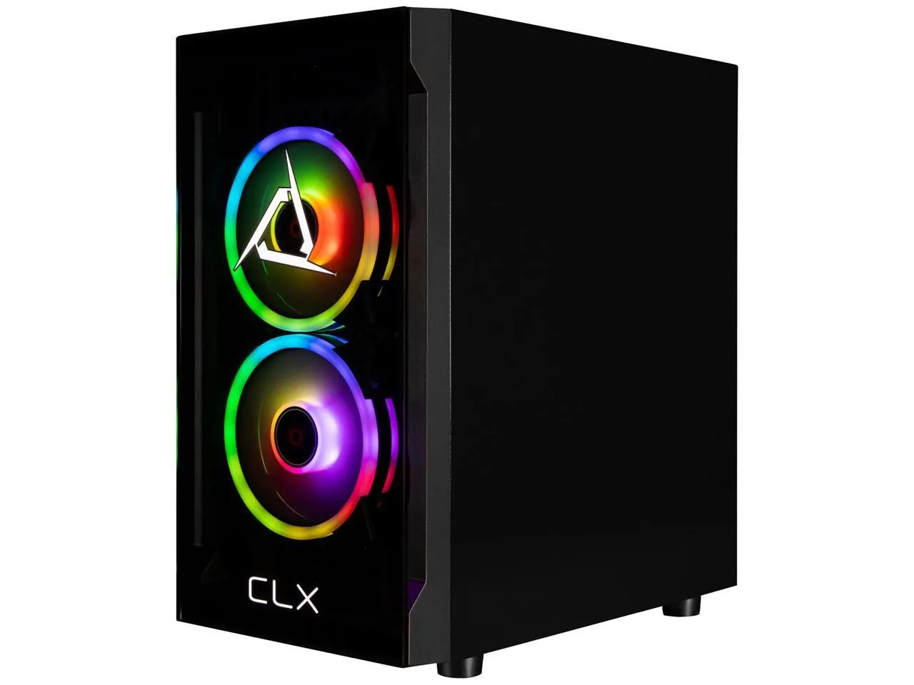 CLX SET Gaming Desktop - AMD Ryzen 7 5700X 3.4GHz 8-Core Processor, 16GB DDR4 Memory, GeForce RTX 4060 8GB GDDR6 Graphics 1TB NVMe M.2 SSD, 2TB HDD, WiFi, Win 11 Home 64-bit