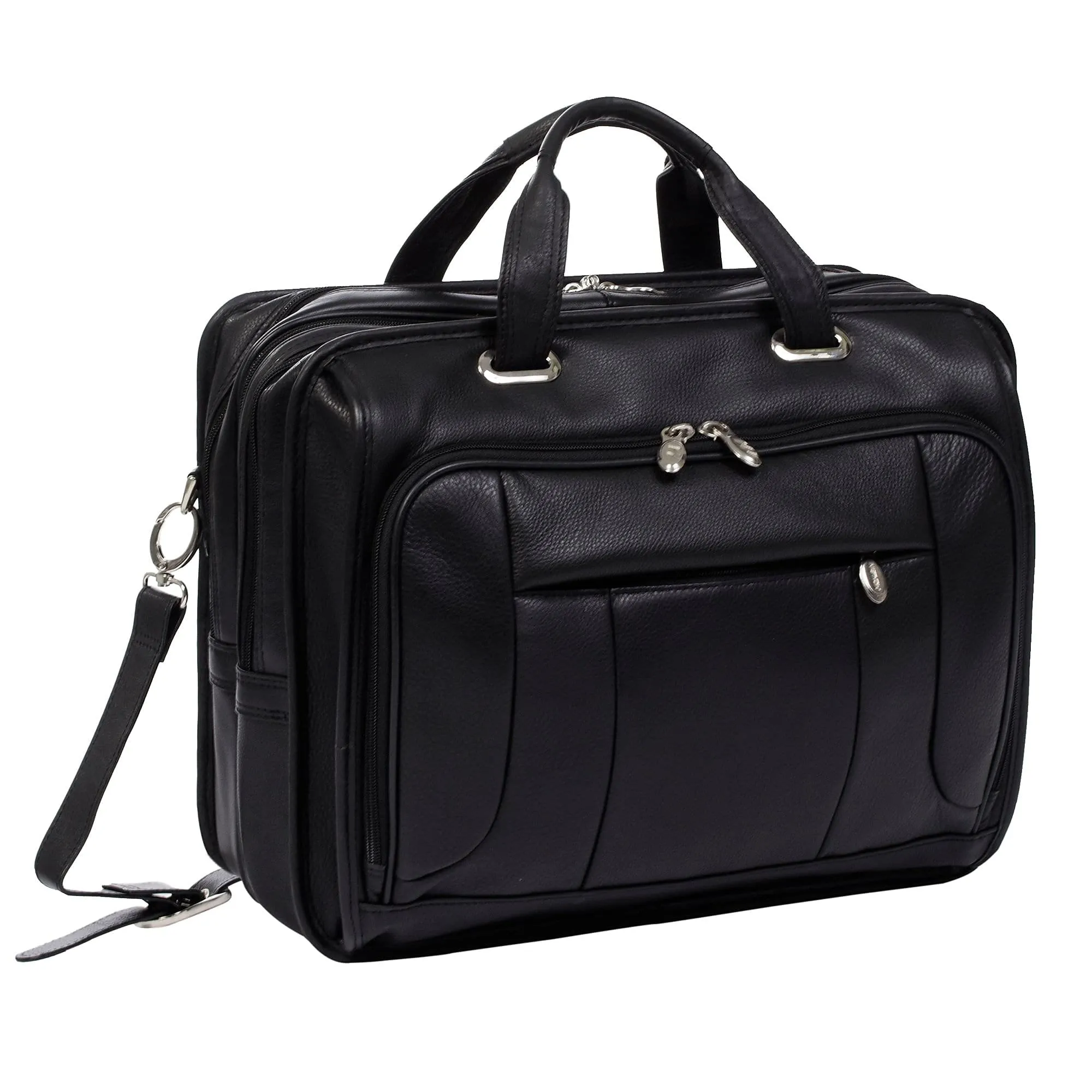 River West 15" Leather Laptop Briefcase