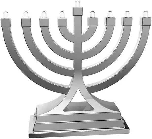 Zion Judaica Mini LED Hanukkah Menorah