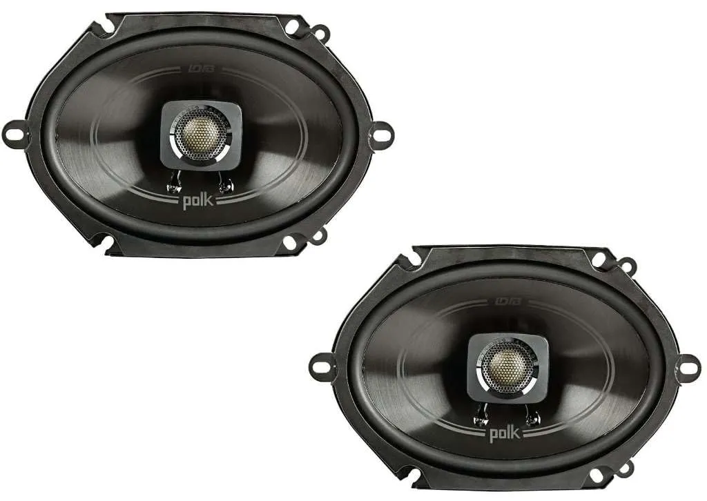 Polk Audio DB572 225W Max 5&#034; x 7&#034; 2-Way Full Range Car Stereo Coaxial Speakers