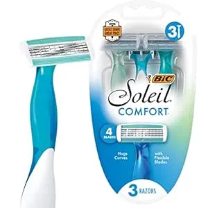 Bic Soleil Bella 3-Count 4 Blade Disposable Razor For Women