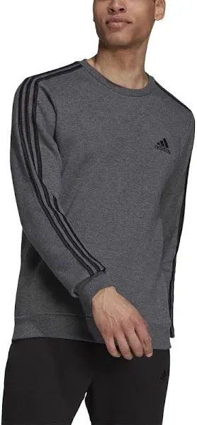 Adidas Men&#039;s Essentials Fleece 3-Stripes Sweatshirt Size M