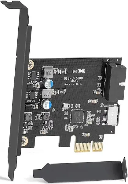 PCIe X1 to 19Pin USB 3.0 Header Type E A Key Card USB Front Panel Adapter